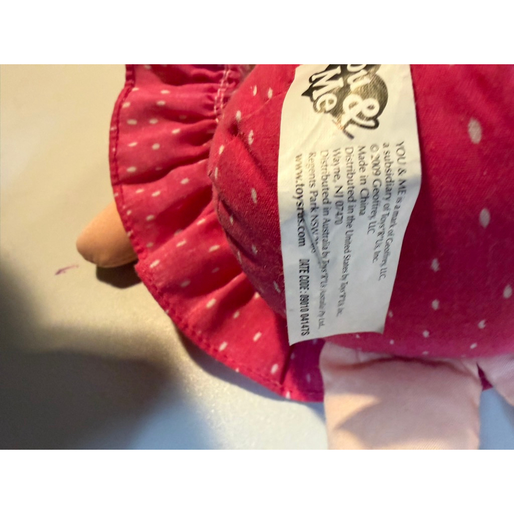Girls YOU & ME Doll One Size Pink White Floral Dress - Picture 6 of 7